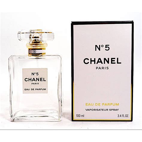 empty chanel no 5 bottle.